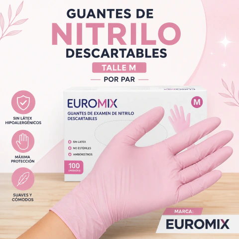 Guantes de nitrilo talle M