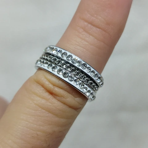 Anillo acero quirúrgico #17