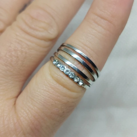 Anillo acero quirúrgico #18
