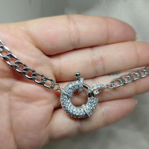 Collar cierre marinero con micropavé AQ