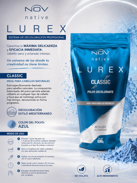 Polvo Decolorante Lurex Classic 690g