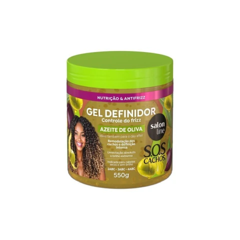 Gel definidor para rizos con aceite de oliva Salon Line