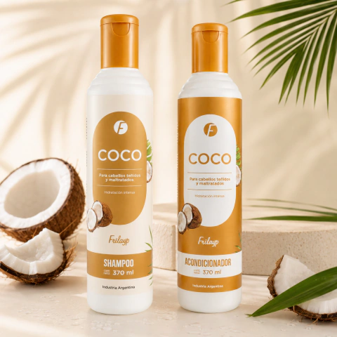 Shampoo y acondicionador de coco Frilayp