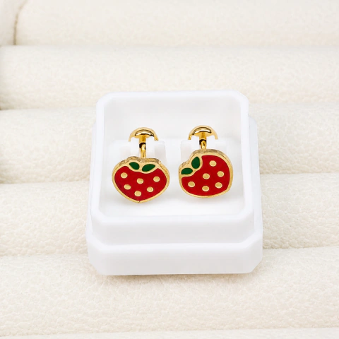 Abridores frutilla acero dorado