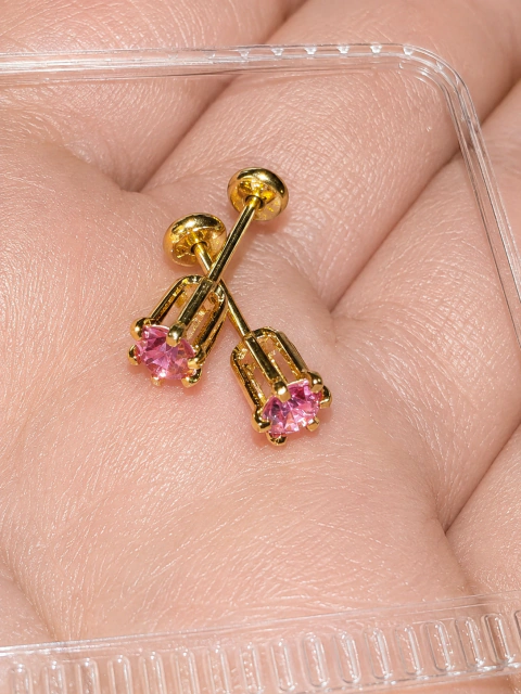 Abridor Rosa acero dorado