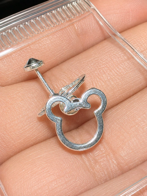 Abridores silueta mickey acero blanco