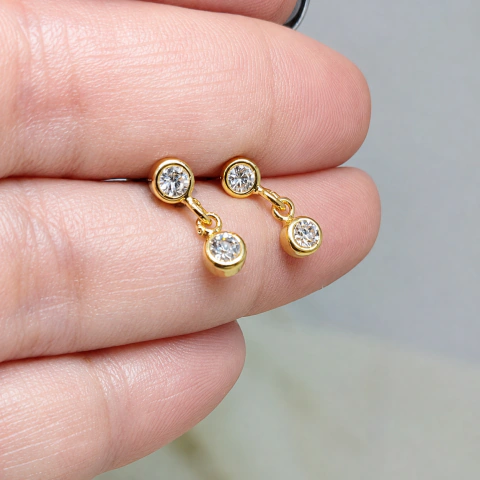 Abridores colgante acero dorado