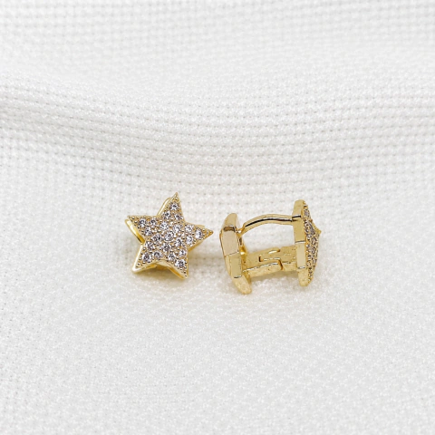 Aros de estrella con cristales