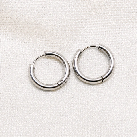 Argollitas infinitas 12 mm acero quirúrgico