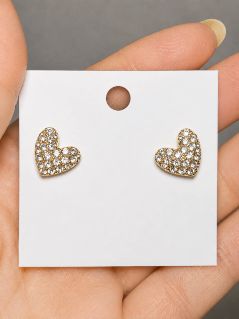 Corazón strass AD pasante