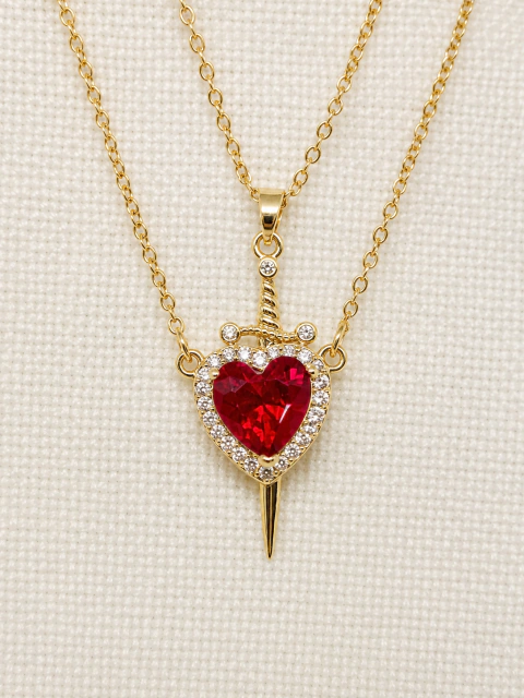 Dúo para pareja en acero dorado