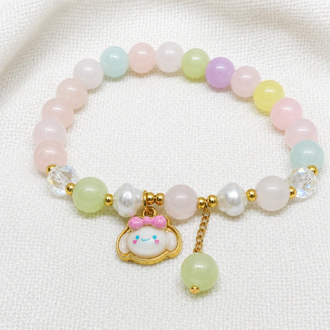 Pulseras elásticas con dije kawaii
