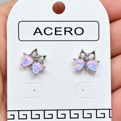 Aro mariposa 2 corazones