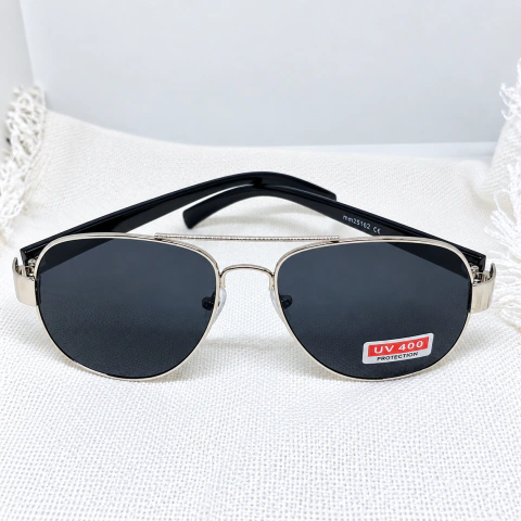 Gafas de sol con protección UV 400 metálico | oscuros