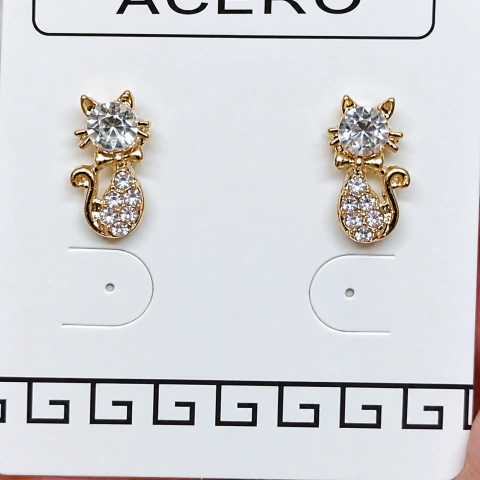 Aro gatito con micropavé