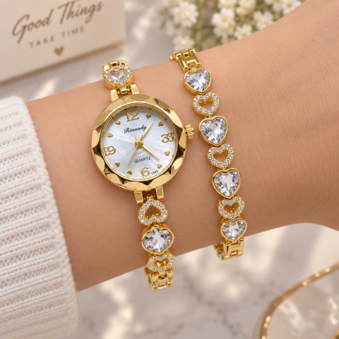Conjunto reloj pulsera + pulsera