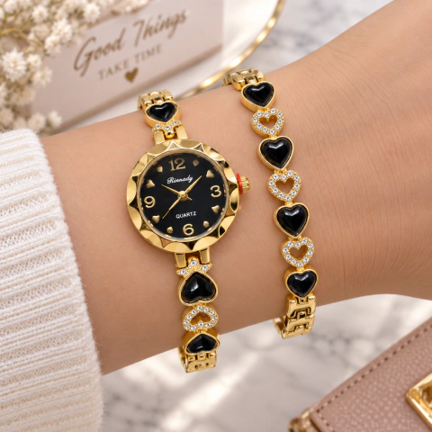 Conjunto reloj pulsera + pulsera