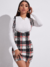 Vestido Curto Xadrez Vermelho - comprar online