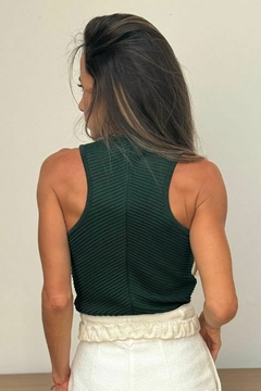 Cropped Tricot Del Sol Hortel - comprar online