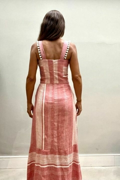 Vestido Mermaid Linho Vermelho - comprar online