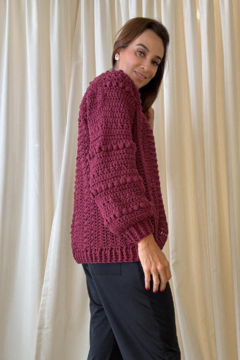 Casaco Croche Valdisere Marsala - comprar online