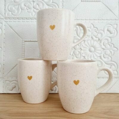 Taza jaspeada Corazón