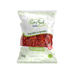 Pimiento rojo en cubos (IQF) x 1 kg.