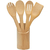 Kit de 5 Peças Utensílios Cozinha Bambu