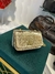 Mini Bag Joyce Dourada Metaliazda Croco