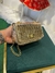 Mini Bag Joyce Dourada Metaliazda Croco - comprar online