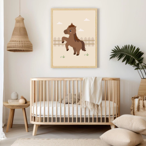 Quadro Infantil - Cavalinho - cavalo