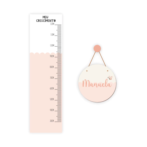 Kit Porta Maternidade + Régua de Crescimento - Scalloped - comprar online