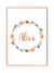 Quadro Infantil Boho - Nome Floral
