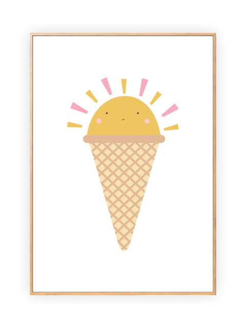Quadro Infantil - Sorvetinho Sunshine - comprar online