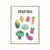 Quadro Infantil Educativo - Vegetais