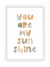 Quadro Infantil - You Are My Sunshine na internet