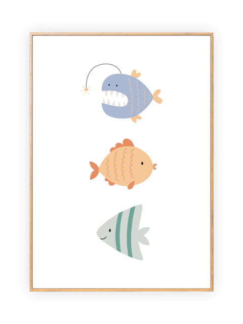 Quadro Infantil - Peixinhos