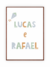 Quadro Infantil - Nomes Irmãos - Aluria Kids| Quadros Infantis 