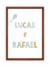 Quadro Infantil - Nomes Irmãos - comprar online