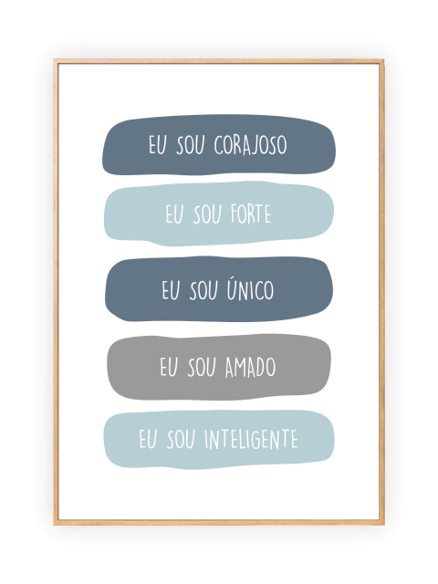 Quadro Infantil - Palavras de Afirmação 