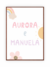 Quadro Infantil - Nomes Irmãs - Aluria Kids| Quadros Infantis 