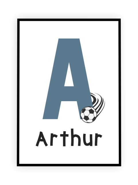 Quadro Infantil - Nome Futebol