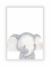 Quadro Infantil Aquarela - Elefante