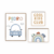 Kit de Quadros - Carrinhos - Cool Kids