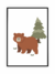 Quadro Infantil Bosque - Urso - comprar online