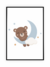 Quadro Infantil - Ursinho Lua - comprar online