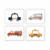 Kit de 4 Quadros - Transportes