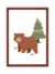 Quadro Infantil Bosque - Urso - comprar online