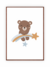 Quadro Infantil - Ursinho Estrela Cadente - Aluria Kids| Quadros Infantis 