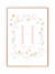 Quadro Infantil - Nome Floral Candy 